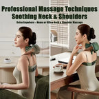The massager worn at a table and at a desk