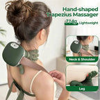 The massager with its shoulder strap, 714 g