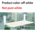 Empty off-white mesh hammock on a window
