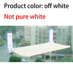 Empty off-white mesh hammock on a window