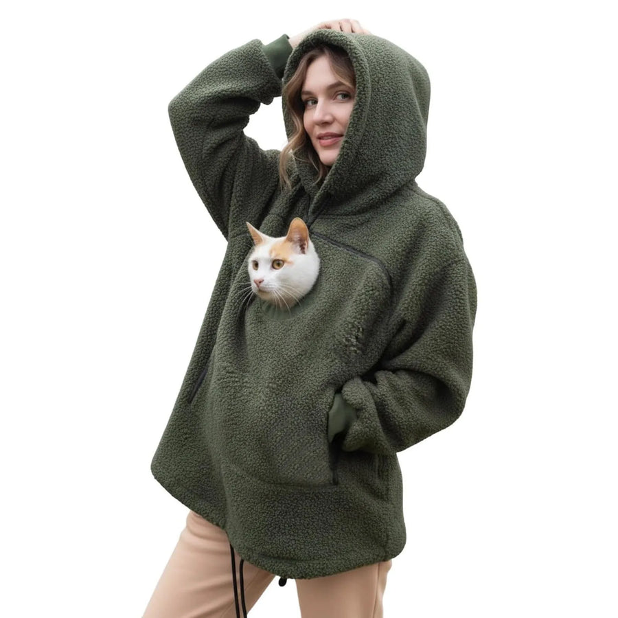 Pocket Pup Sherpa Hoodie
