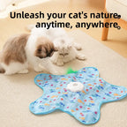 Ragdoll and Persian cats checking the edge of the cover